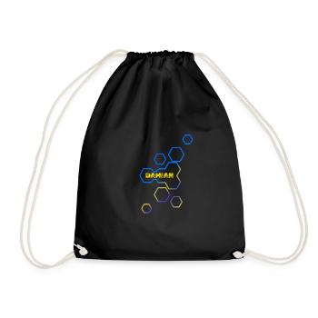 Damian - Drawstring Bag - black - Front
