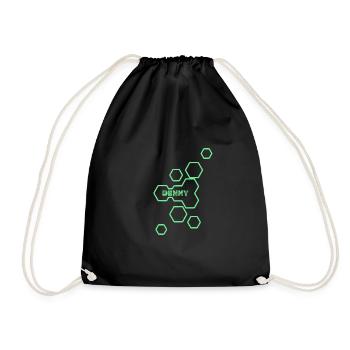 Name: Denny - Drawstring Bag - black - Front
