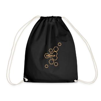 Anselme comme nom - Sac de sport léger - noir - Devant
