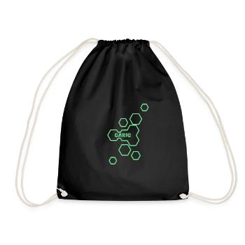 Name Carlo - Drawstring Bag - black - Front