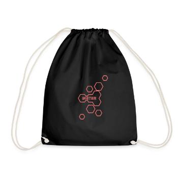 Name Dieter - Drawstring Bag - black - Front