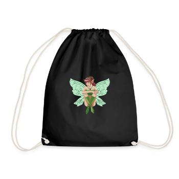 fairy - Drawstring Bag - black - Front