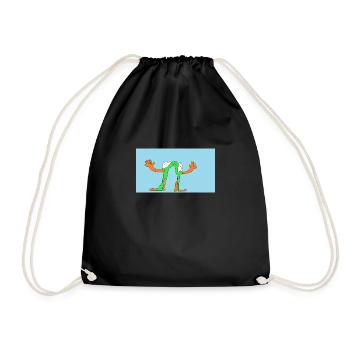 Grenouille gymnaste - Sac de sport léger - noir - Devant