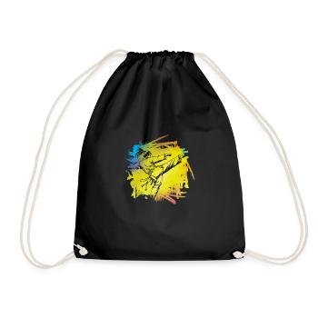 Karate - Drawstring Bag - black - Front