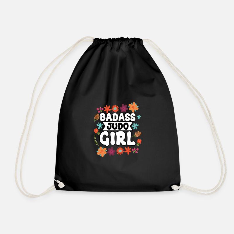 Badass Judo Mädchen - Turnbeutel - Schwarz