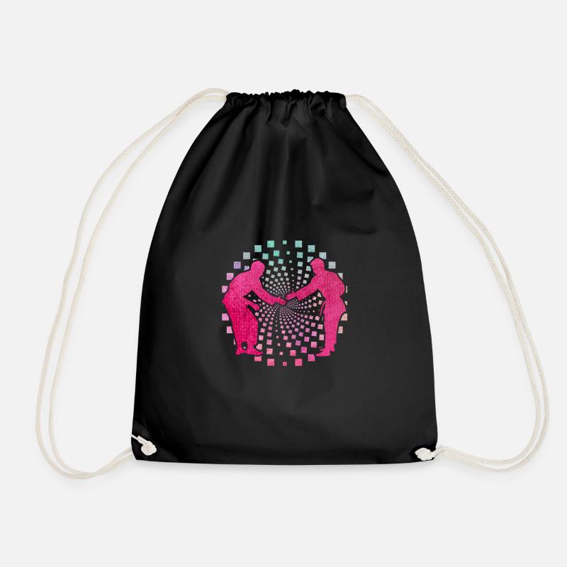 Judo - Drawstring Bag - black