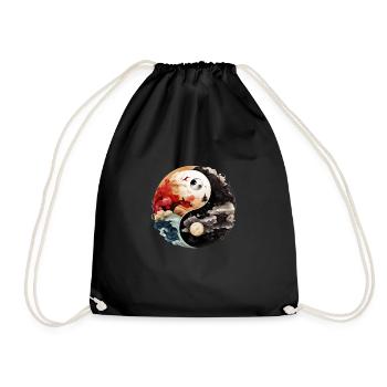 Yin Yang - Sac de sport léger - noir - Devant