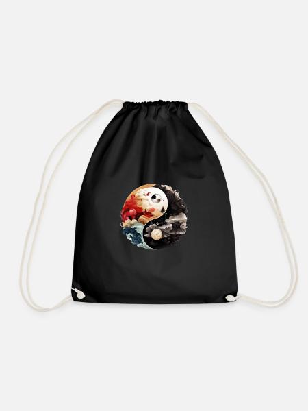 Yin Yang - Turnbeutel - Schwarz