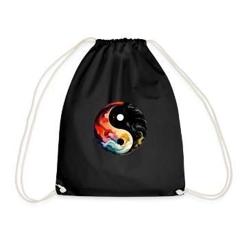 Yin Yang - Sac de sport léger - noir - Devant