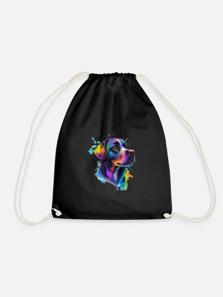 Labrador - Drawstring Bag - black