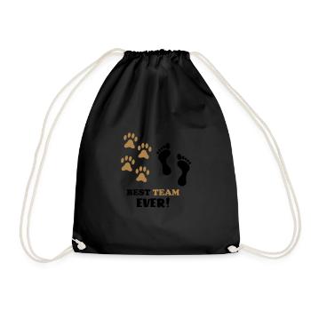 best team ever 02 - Drawstring Bag - black - Front