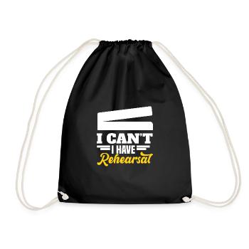 JE NE PEUX PAS AVOIR DE MOTIF DE RÉPÉTITION pour - Sac de sport léger - noir - Devant