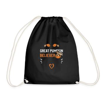 Grand croyant à la citrouille - Sac de sport léger - noir - Devant