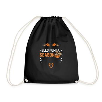 Hello Pumpkin Season - Drawstring Bag - black - Front