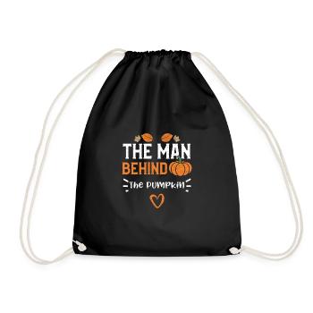 The Man Behind The Pumpkin - Turnbeutel - Schwarz - Vorne