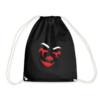 Trauriger Clown Entertainer Gift - Turnbeutel - Schwarz - Vorne