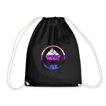 Fist Flag out Genderfluid - Sac de sport léger - noir - Devant