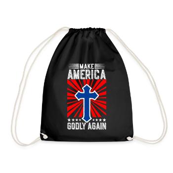 Rendre l’Amérique pieuse, aimer à nouveau la foi de Dieu - Sac de sport léger - noir - Devant
