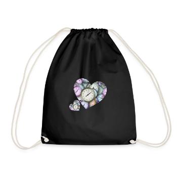Hearts of watches - Drawstring Bag - black - Front
