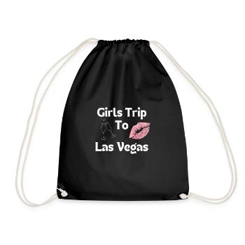 Voyage entre filles à Las Vegas pour enterrement de vie de jeune fille - Sac de sport léger - noir - Devant