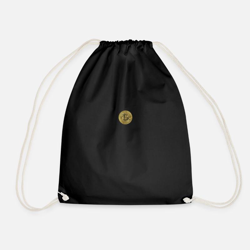 Bitcoin - Drawstring Bag - black