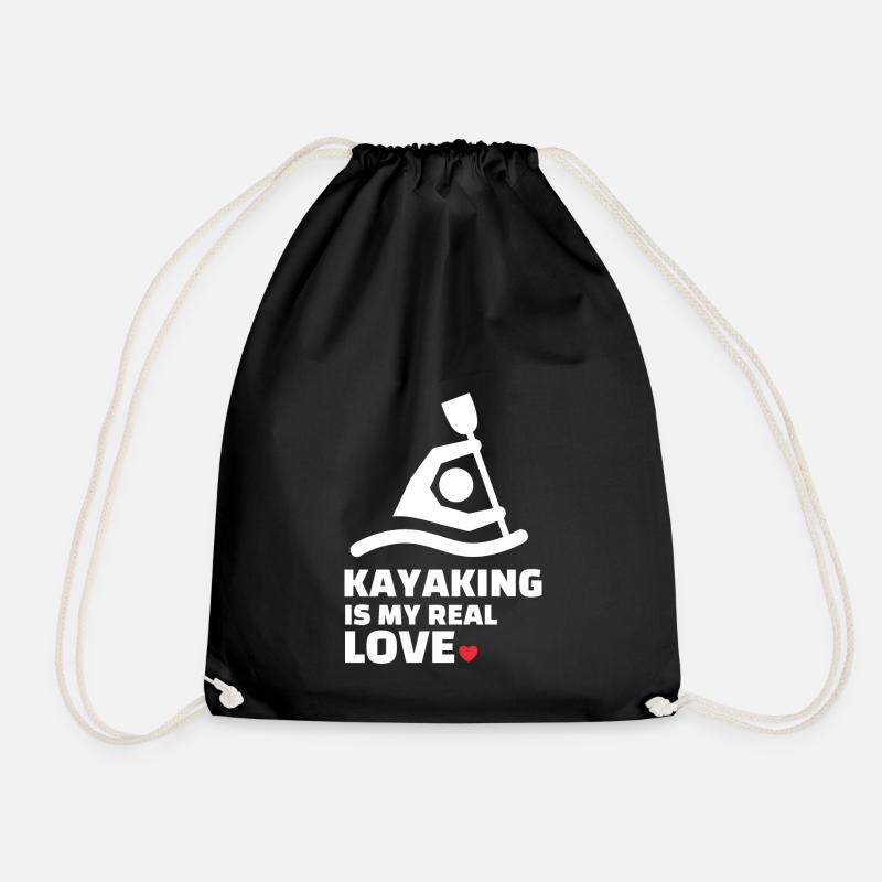 J’adore le kayak - Sac de sport léger - noir