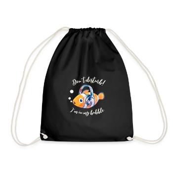 Ne dérangez pas ! Je suis dans ma bulle - Sac de sport léger - noir - Devant