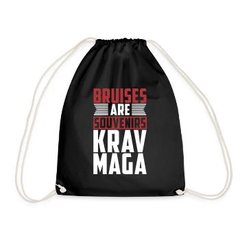 Les arts martiaux contusions Israël cadeau Krav Maga - Sac de sport léger - noir - Devant