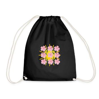 Fleurs au soleil - Sac de sport léger - noir - Devant