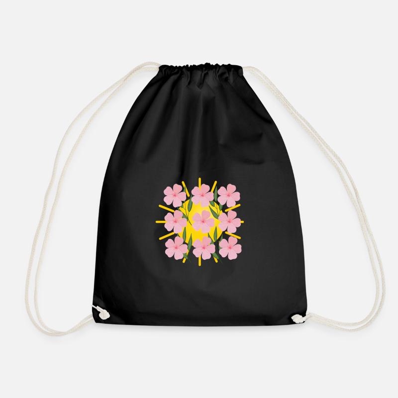 Fleurs au soleil - Sac de sport léger - noir