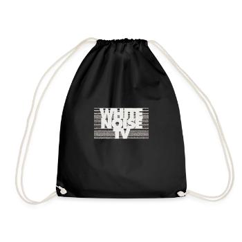 WNTV TV NOISE - Drawstring Bag - black - Front
