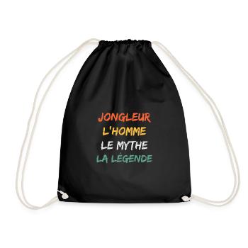 Jongleur - Sac de sport léger - noir - Devant