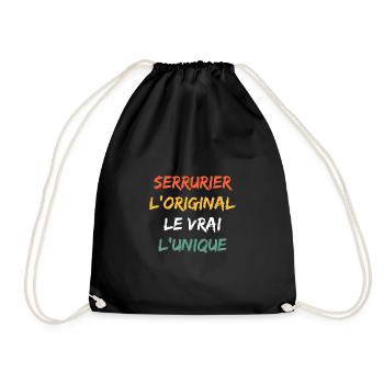 Serrurier - Sac de sport léger - noir - Devant