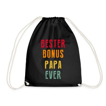 Bonus Papa - Turnbeutel - Schwarz - Vorne