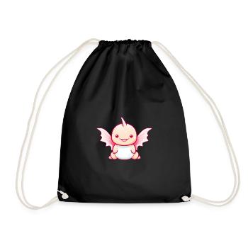Axolotl rencontre Dino - Imaginative Wings - Sac de sport léger - noir - Devant