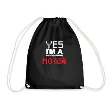 Oui Je suis un programmeur Informatique Informatique - Sac de sport léger - noir - Devant