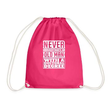 Ne jamais sous-estimer un vieil homme docteur - Sac de sport léger - fuchsia - Devant