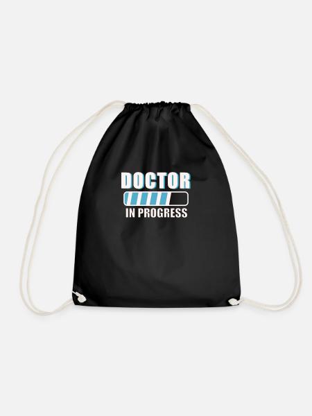 Doktor Abschluss Doktor Arbeit Doktoren - Turnbeutel - Schwarz