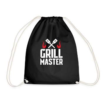 Meat Grill Chef GrillIng Bratwurst Charcoal - Drawstring Bag - black - Front