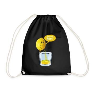 Pommes au citron en verre - Sac de sport léger - noir - Devant