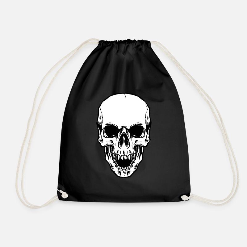 Skull Head - Turnbeutel - Schwarz