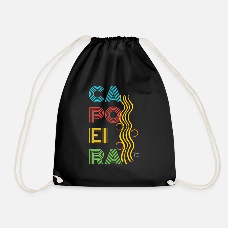 Capoeira - Drawstring Bag - black