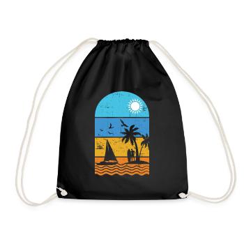 Little Island Chemise Unisexe Vintage Bro’s Design - Sac de sport léger - noir - Devant
