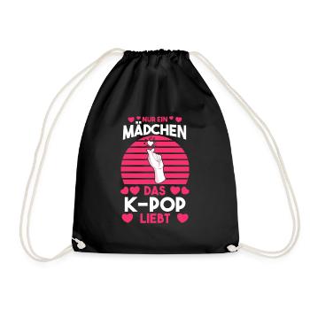K-pop - Turnbeutel - Schwarz - Vorne