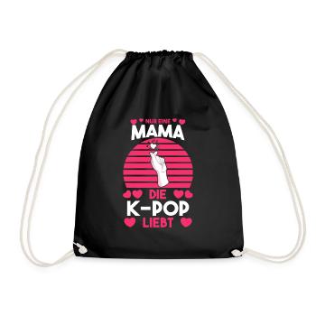 Mutter Mama Anime K-pop - Turnbeutel - Schwarz - Vorne