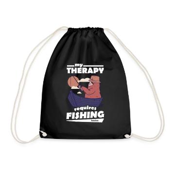 Angler - Drawstring Bag - black - Front