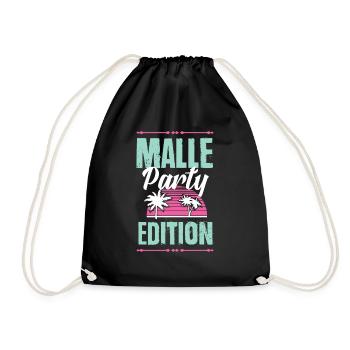 Malle Party Edition - Turnbeutel - Schwarz - Vorne