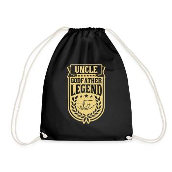 Citation de légende de l’oncle parrain - Sac de sport léger - noir - Devant