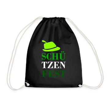 Schützenfest 2023 - Turnbeutel - Schwarz - Vorne