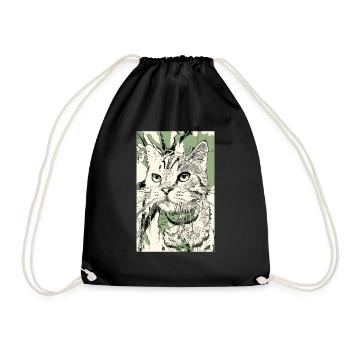 Kau kam - Turnbeutel - Schwarz - Vorne